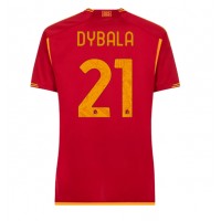 AS Roma Paulo Dybala #21 Fotballklær Hjemmedrakt Dame 2023-24 Kortermet